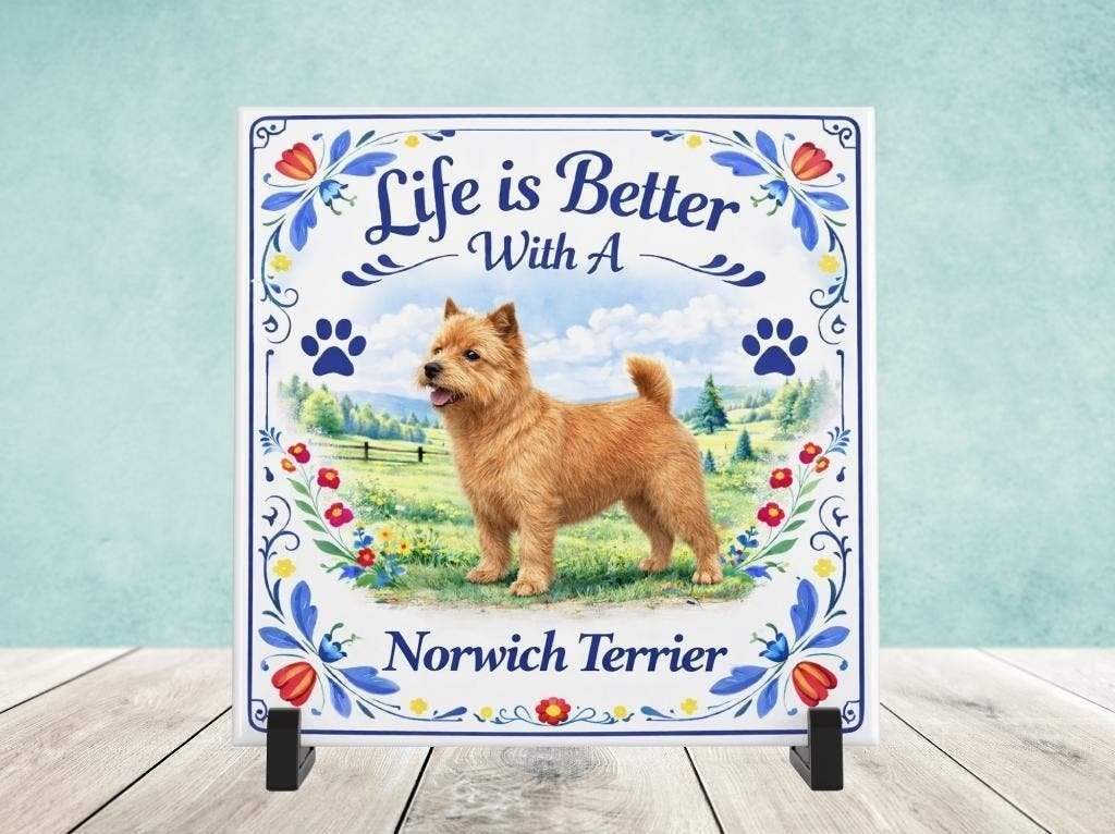 Life is Better with a Norwich Terrier - Tegel, Verzenden, Nieuw