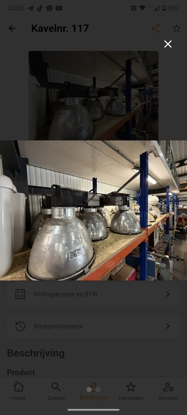 Industrie lampen philips 400w, Huis en Inrichting, Lampen | Hanglampen, Ophalen of Verzenden, Zo goed als nieuw