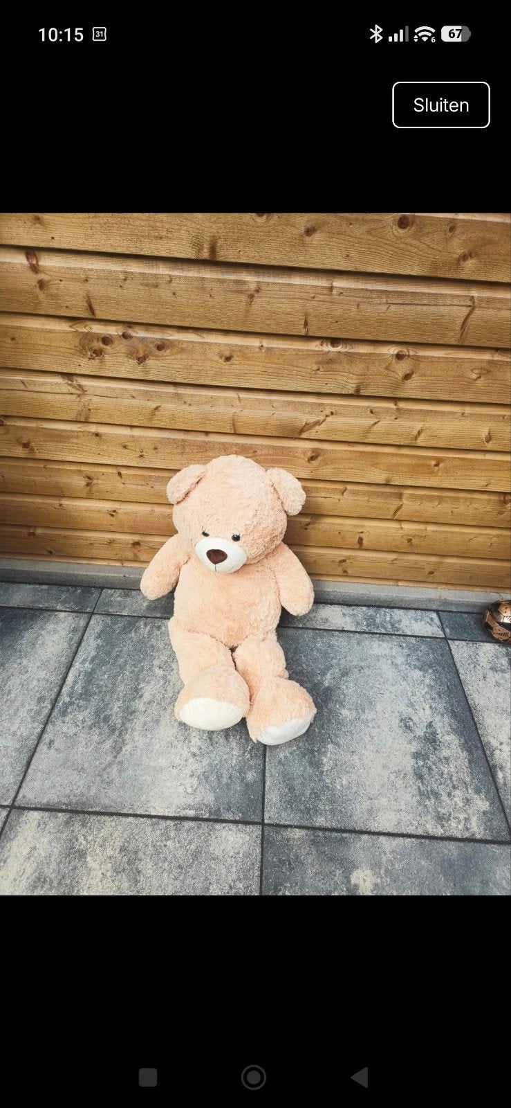 XL Teddybeer van Intertoys - Nieuw, Overige merken, Beer, Nieuw, Ophalen of Verzenden