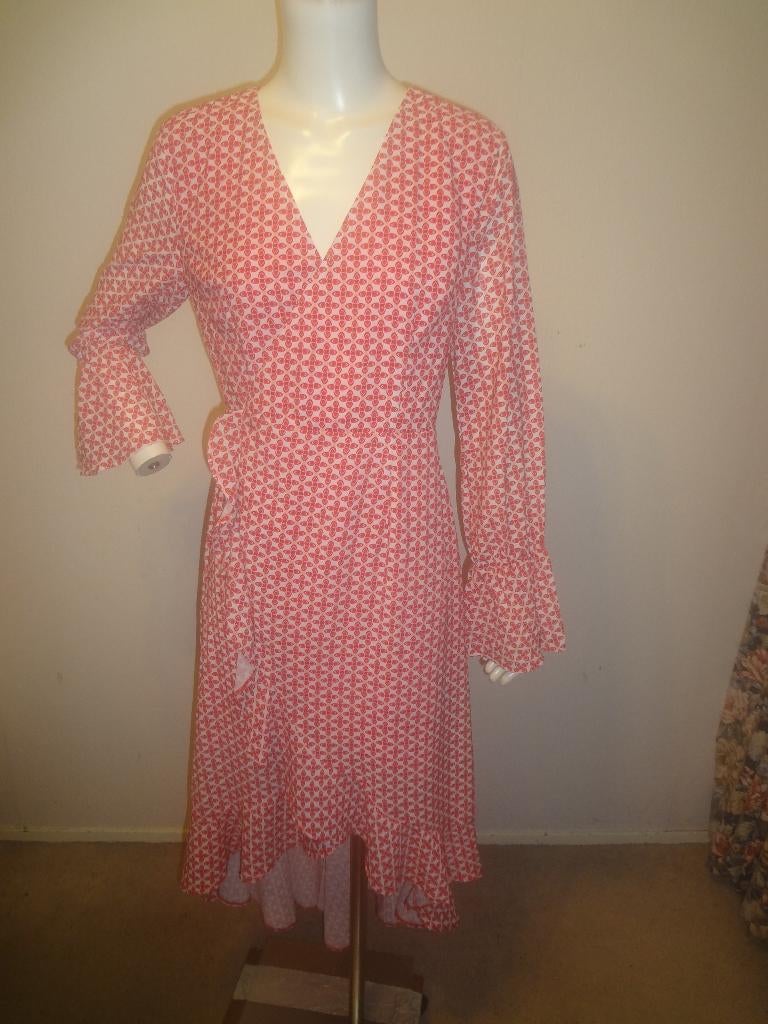 Given midi wikkeljurk mt S, Kleding | Dames, Jurken, Maat 38/40 (M), Overige kleuren, Ophalen of Verzenden, Zo goed als nieuw