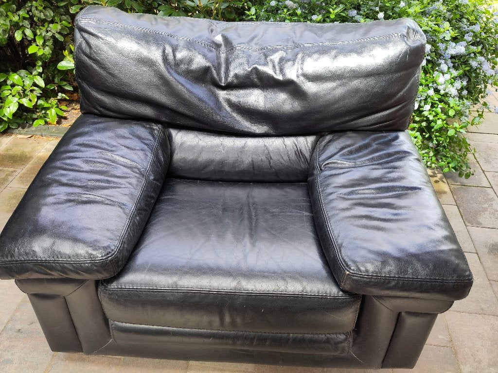 Roche Bobois fauteuil of zgn. loveseat, Ophalen, Gebruikt, 100 tot 125 cm, Modern