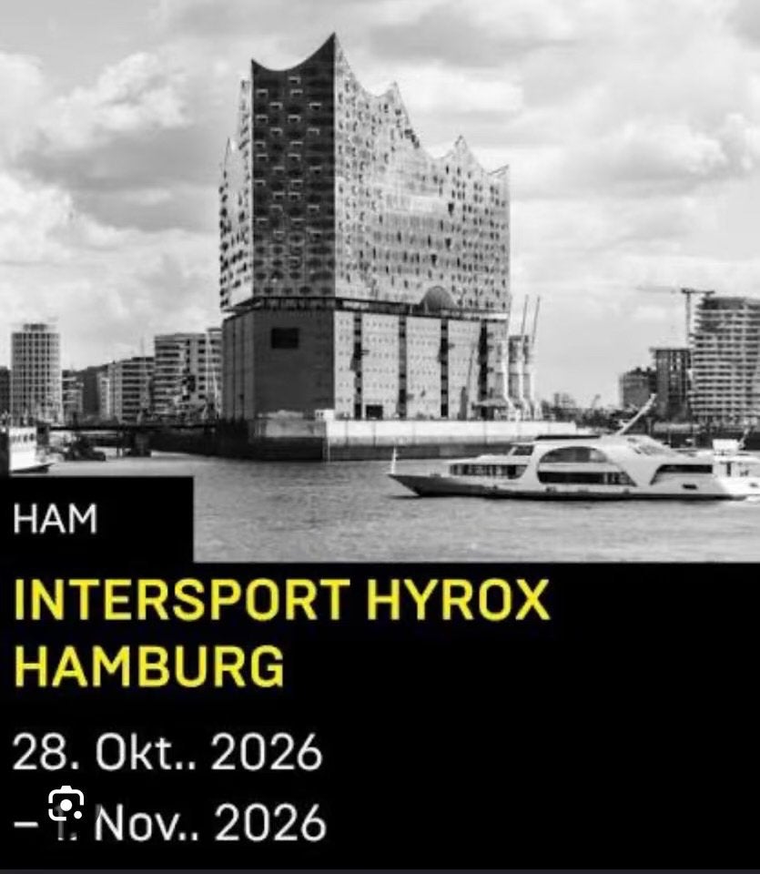 Hyrox Hamburg Men Solo Pro Ticket 30 Oktober, Tickets en Kaartjes, Eén persoon, Ticket of Toegangskaart