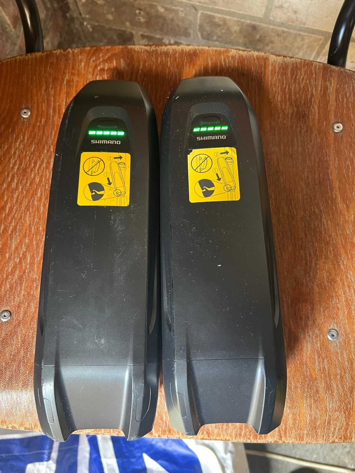 3x Shimano e-bike accu's, Fietsen en Brommers, Fietsaccessoires | Fietsaccu's, Ophalen of Verzenden, Gebruikt