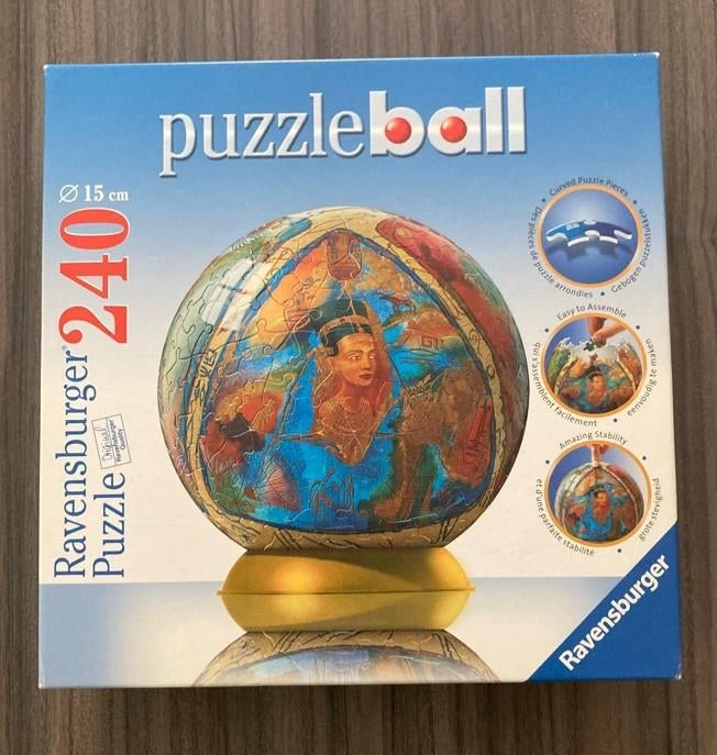 Puzzle Ball Egyptische Farao´s - 240 stukjes - Ravensburger, Ophalen of Verzenden, Minder dan 500 stukjes, Zo goed als nieuw, Rubik's of 3D-puzzel