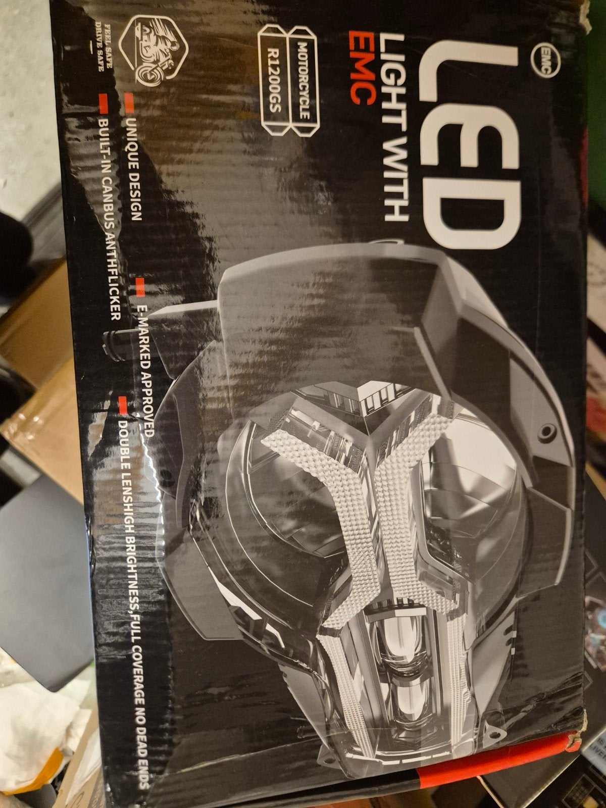 LED Licht met EMC voor BMW R1200GS (2013-2018) - Zwart, Ophalen of Verzenden, Nieuw
