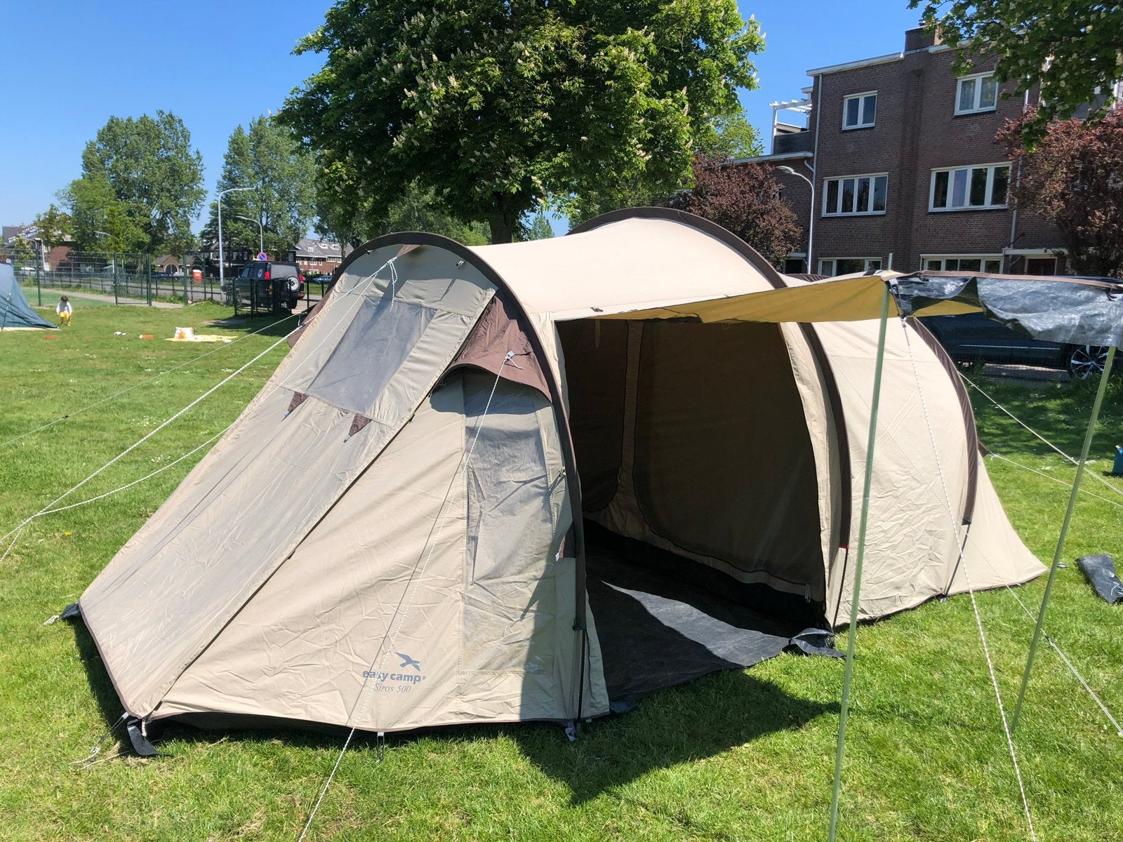 Easy Camp Siros 500 tunneltent - Ruime 5-persoons tent, Ophalen, Gebruikt, Tot en met 5