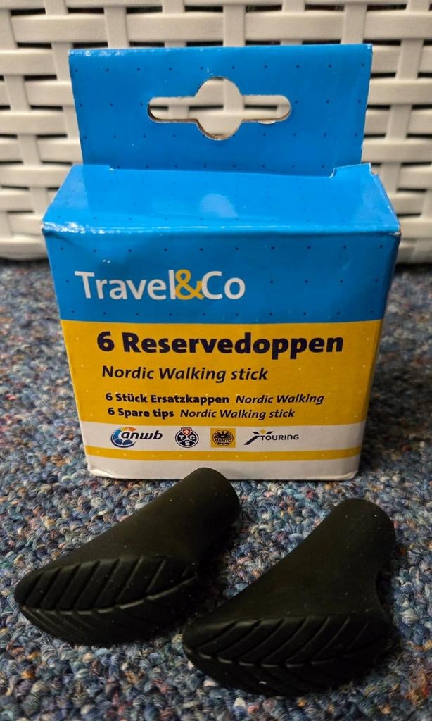 Nieuwe reservedoppen voor Nordic Walking stokken., Ophalen, Nieuw, Wandelstok