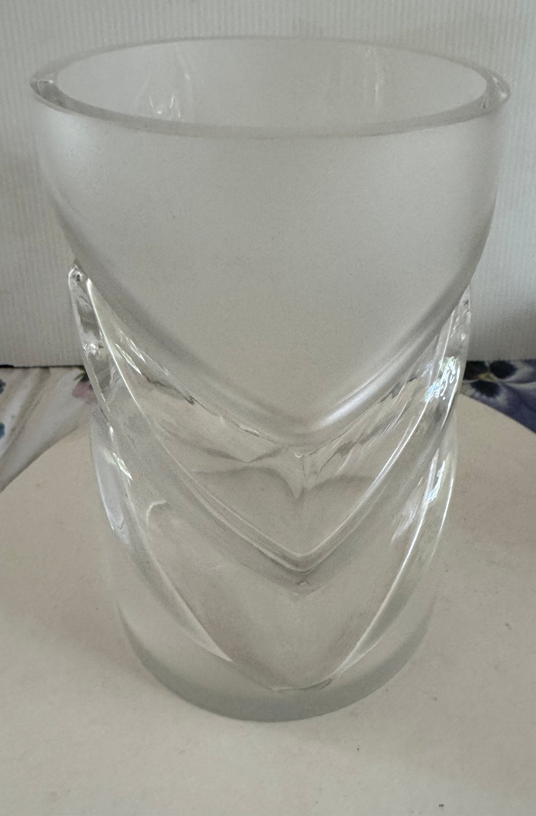 Peill & Putzler - brede vaas, Transparant, Ophalen of Verzenden, Matte afwerking, 18 cm