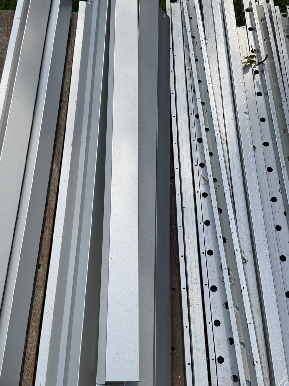 Budmat Optimus RAL 9006  windveren en strips - Diverse maten, Ophalen of Verzenden, Gebruikt, Aluminium