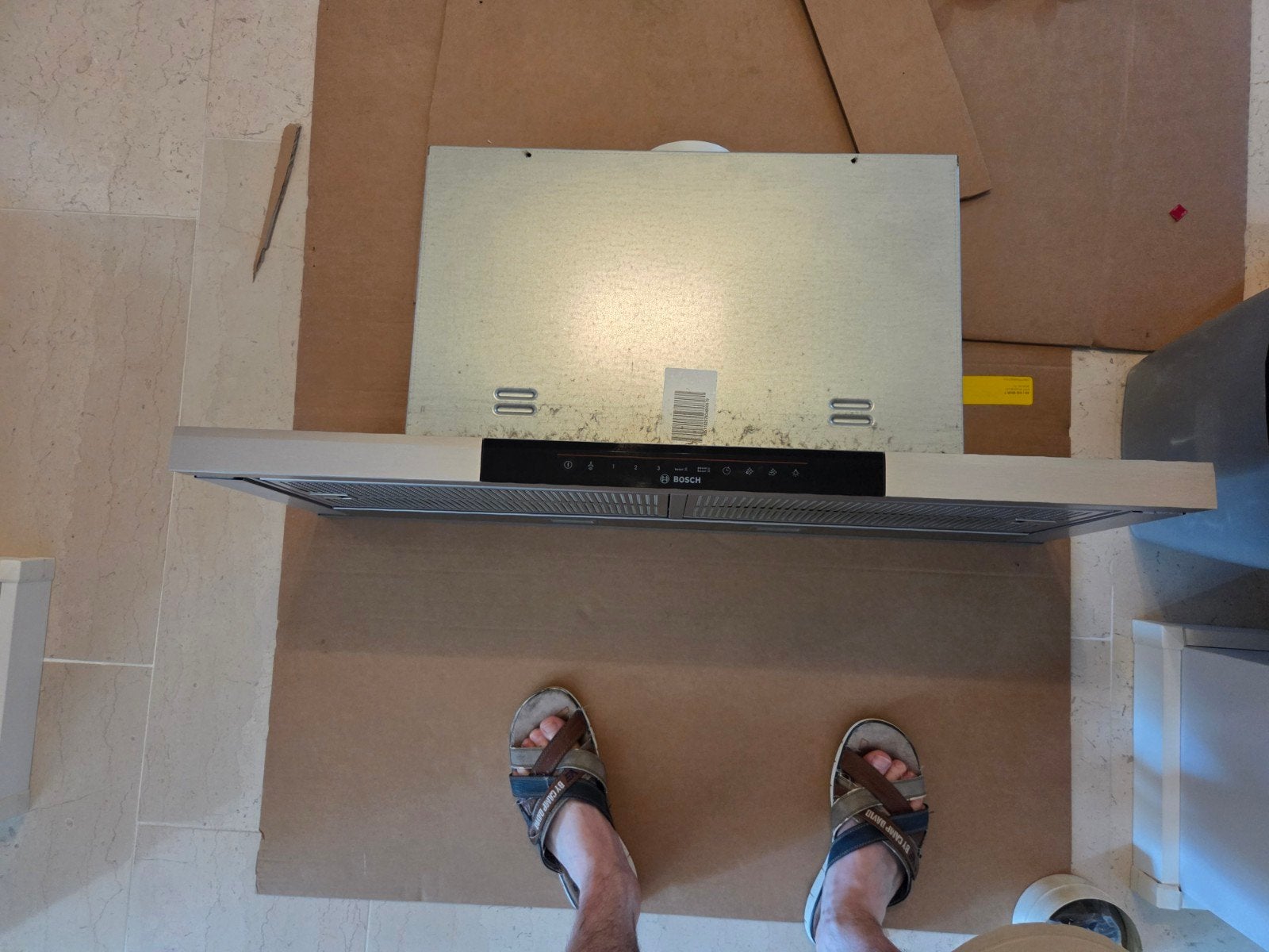Bosch afzuigkap uitschuifbaar 90 cm., Ophalen, Wandschouwkap