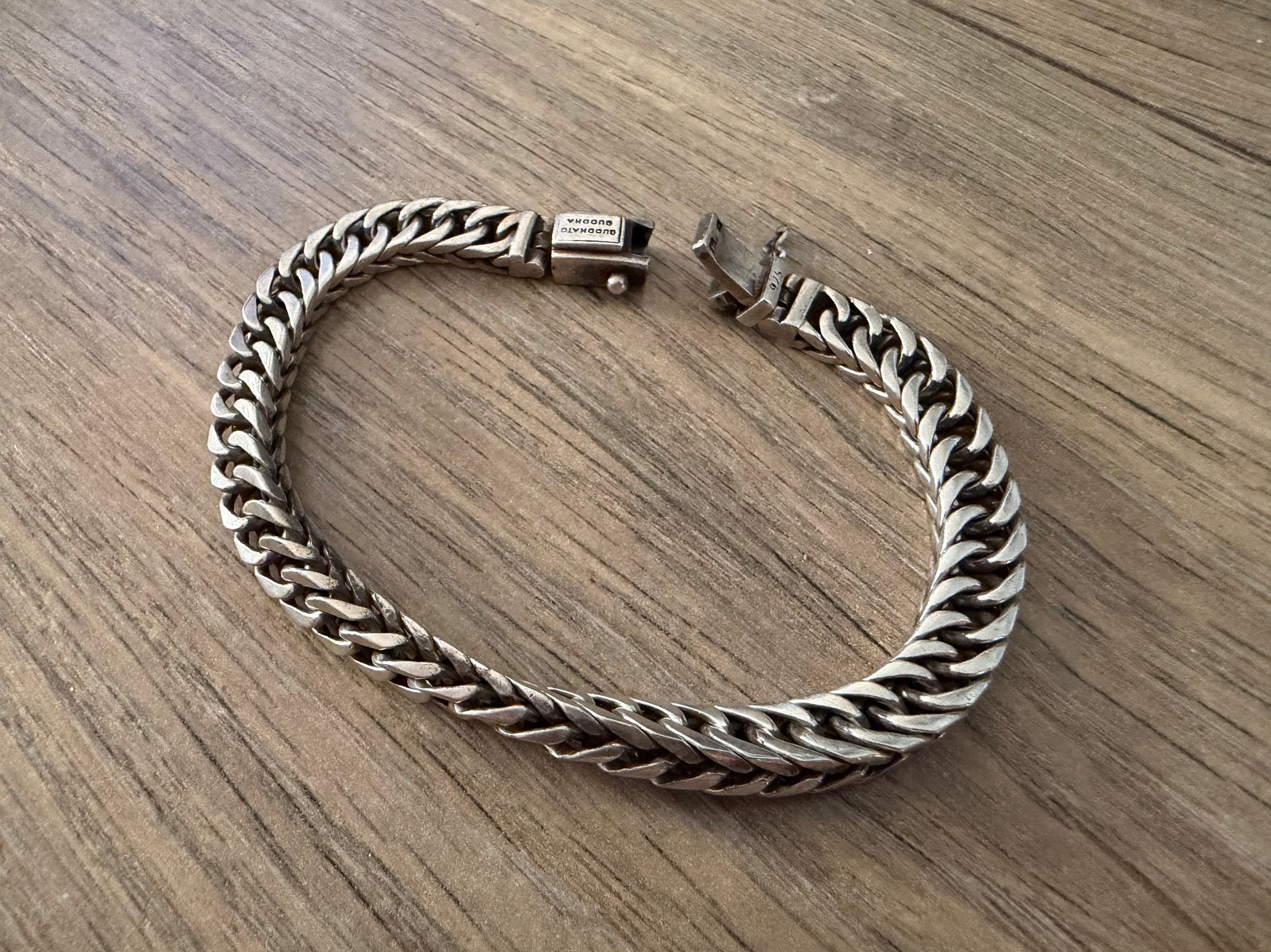 Buddha to Buddha armband zilver 925, Sieraden, Tassen en Uiterlijk, Armbanden, Ophalen of Verzenden, Gebruikt, Zilver, Zilver