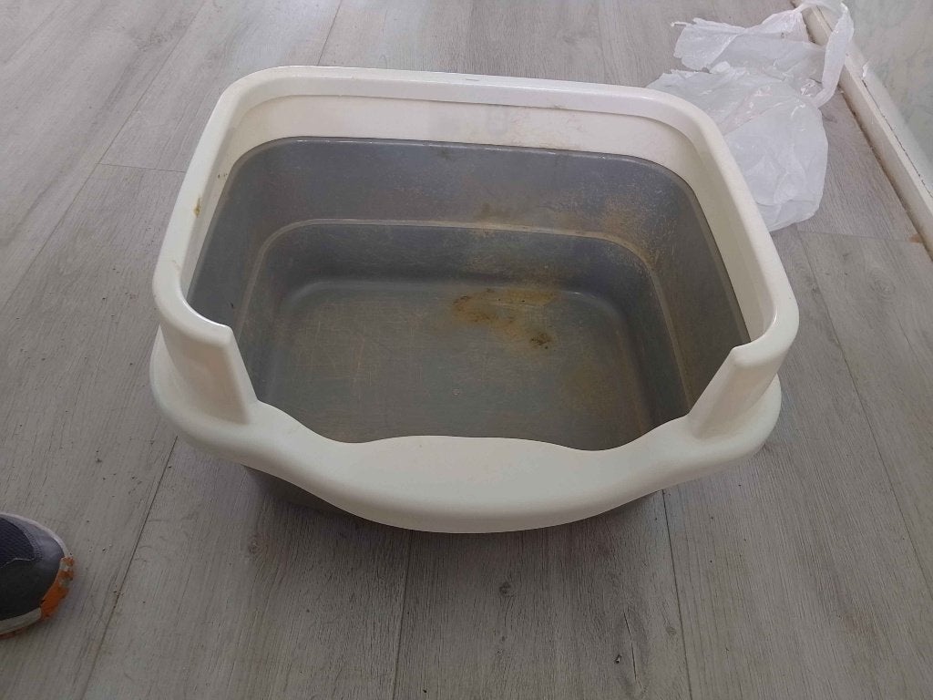 Kattenbak, Ophalen, Gebruikt, Open