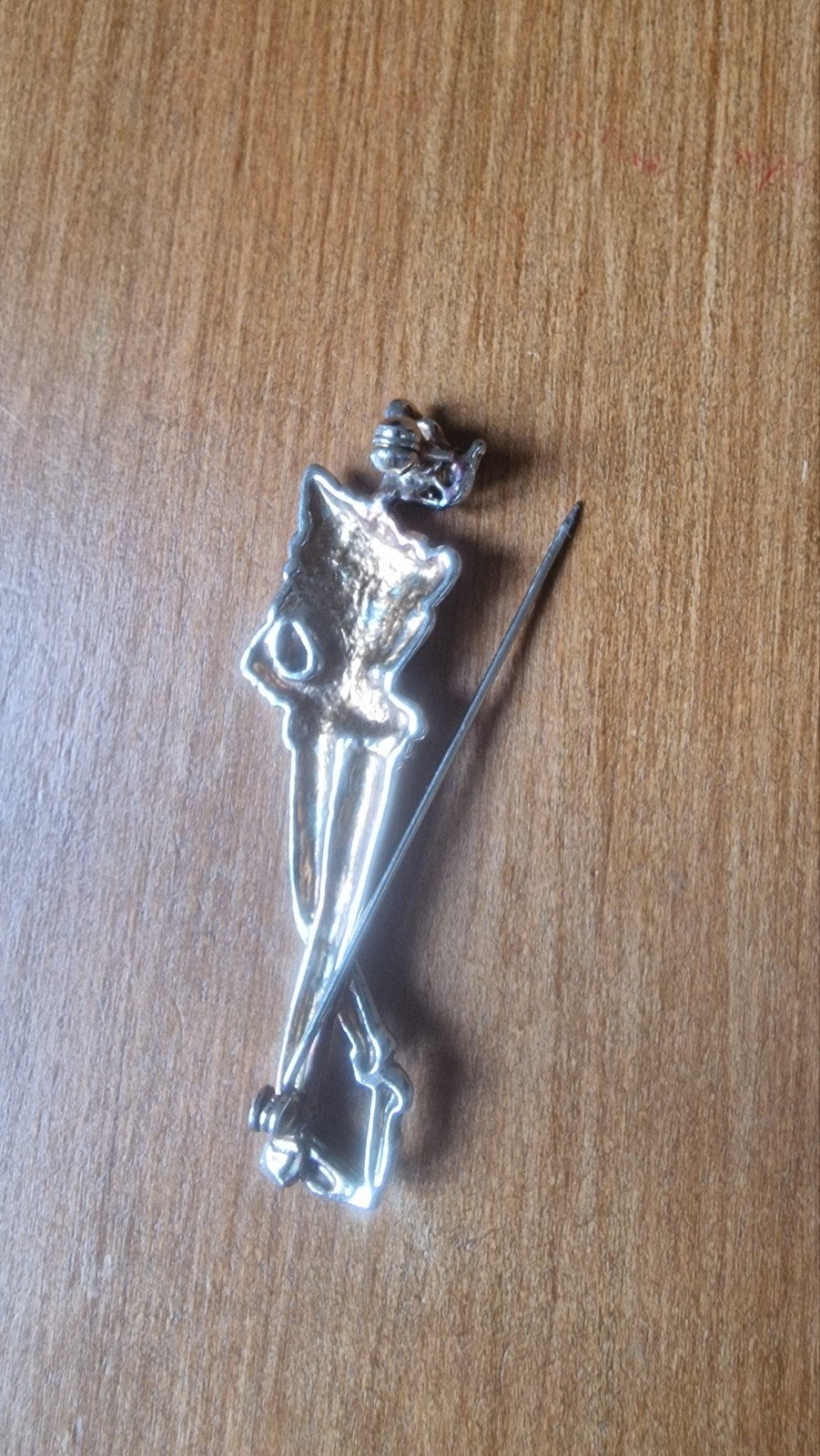 Michael Jackson danspose broche, Overige materialen, 4 tot 7 cm, Gebruikt, Verzenden