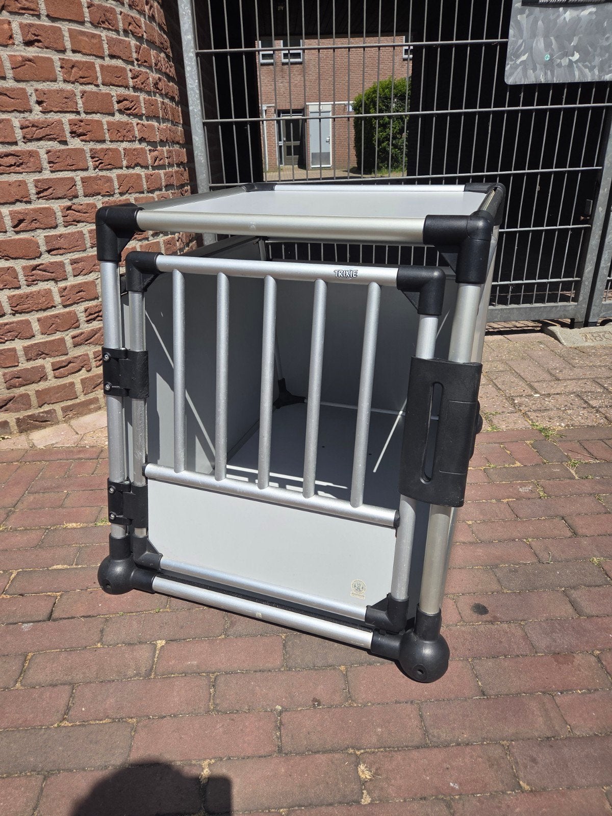 Trixie M-L Grijs Hondenbench, Auto, Vervoersbox, Dieren en Toebehoren, Ophalen, Gebruikt