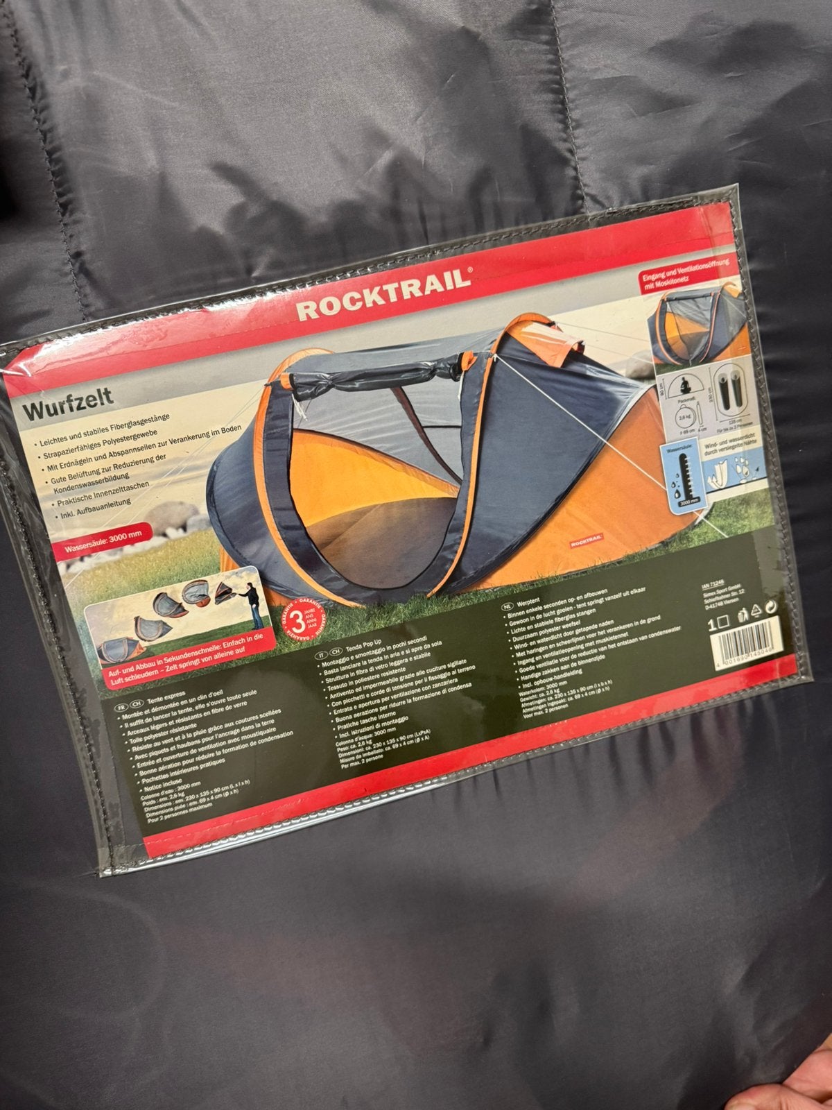 Rocktrail 2-persoonstent, Caravans en Kamperen, Ophalen, Nieuw, Tot en met 2
