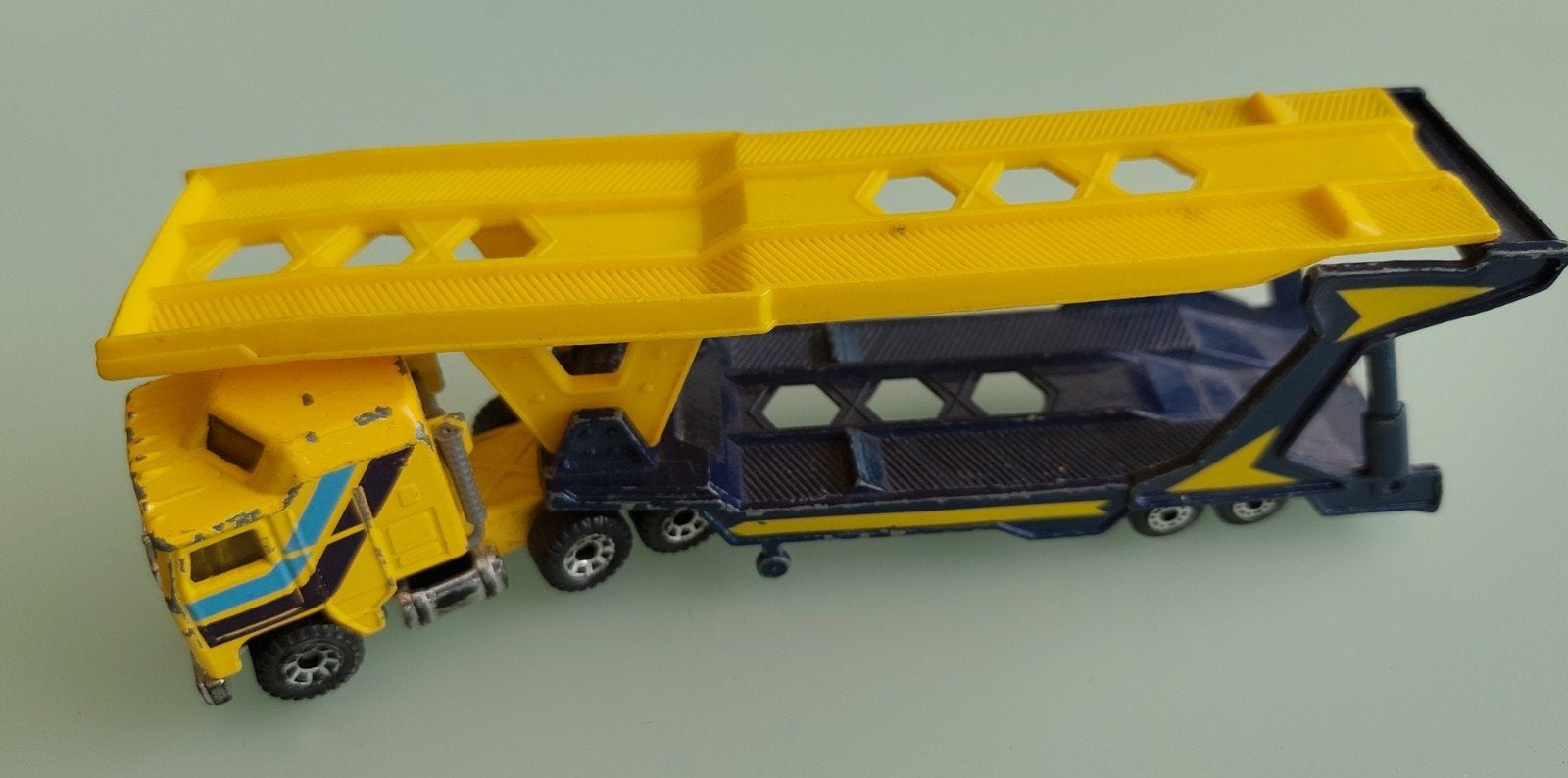 Vintage Matchbox Kenworth Car Transporter (1981/2) no S=1-90, Ophalen of Verzenden, Gebruikt, Auto, Matchbox