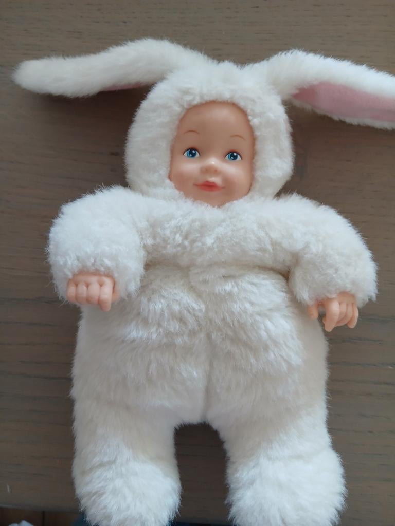 Anne Geddes Konijn Baby Knuffel - Wit, Ophalen, Overige merken, Konijn, Middelgroot (20 tot 80 cm)