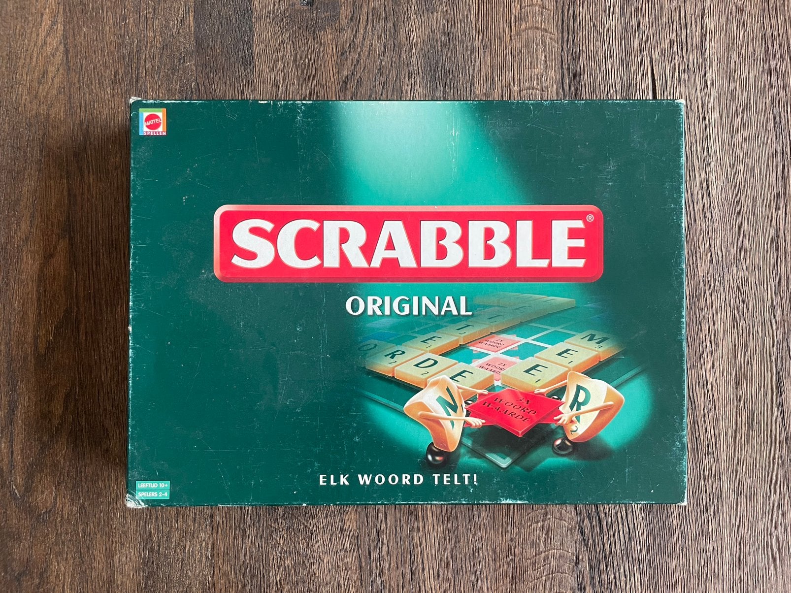 Scrabble Original - Elk Woord Telt (Mattel), Een of twee spelers, Ophalen of Verzenden, Gebruikt, Mattel