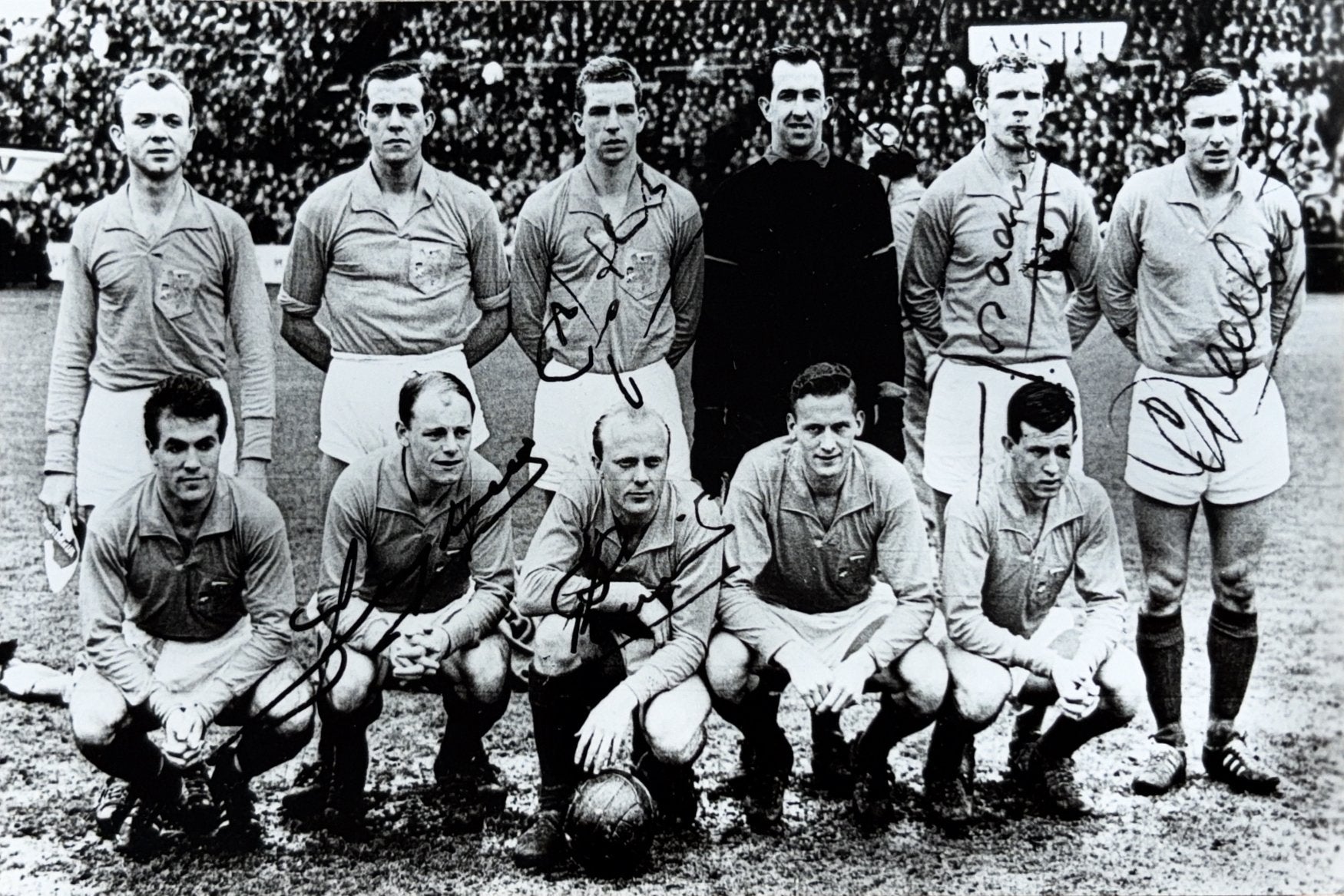 Elftalkaart Nederlands Elftal - 1964 - Oranje, Verzenden, Zo goed als nieuw, Ajax, Spelerskaart