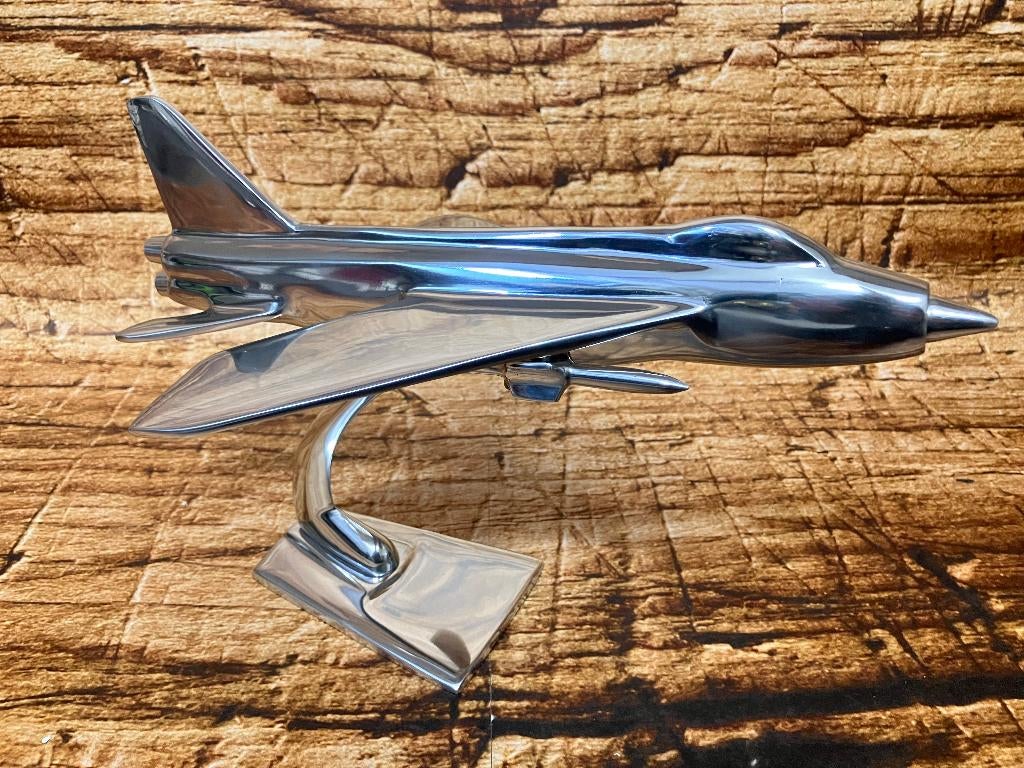 English Electric Lightning straaljager aluminium sculptuur, Schaalmodel, Nieuw, Ophalen of Verzenden, Nvt