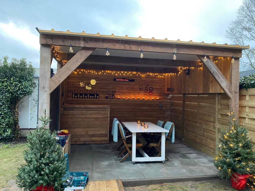 Tuinlounge, Ophalen, 200 tot 400 cm, 250 tot 500 cm, Blokhut