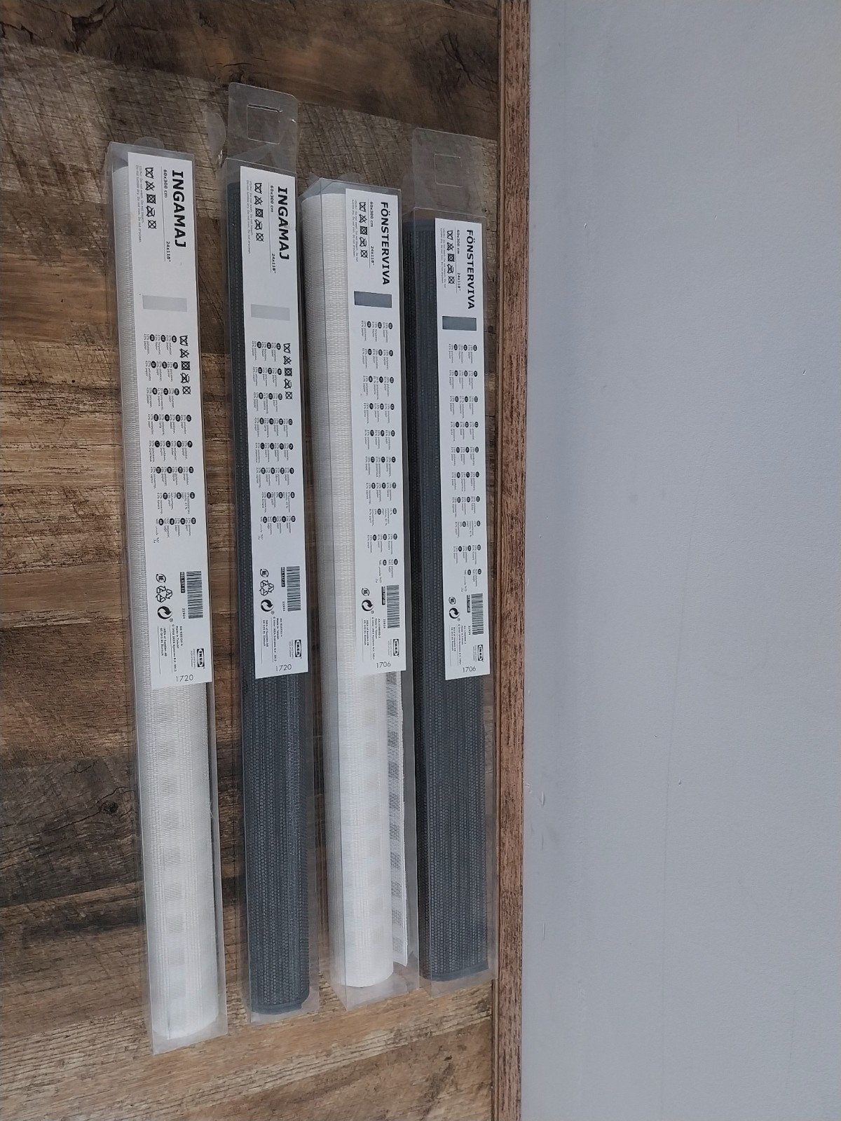 IKEA Fönsterviva en Ingamaj rolgordijnen (4 stuks), Nieuw, Lichtdoorlatend, Ophalen of Verzenden, Rolgordijn