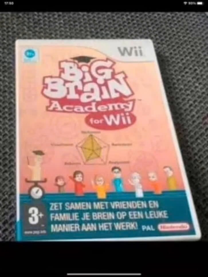 big brain wii game, Spelcomputers en Games, Puzzel en Educatief, Verzenden, Zo goed als nieuw, 3 spelers of meer
