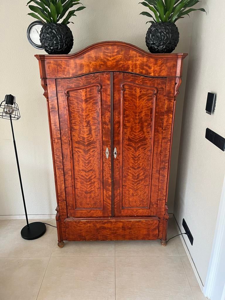 Antieke Mahonie Toogkast - Jugendstil/Art Deco (19e eeuw), Antiek en Kunst, Antiek | Meubels | Kasten, Ophalen