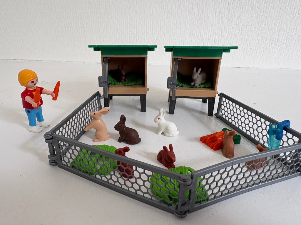 Playmobil 6140: konijnen hokken, Ophalen, Gebruikt, Complete set