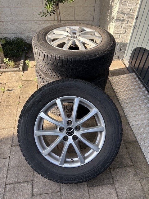 Mazda CX 5 winterbanden op originele Mazda alu velgen, Ophalen, Gebruikt, Banden en Velgen, 17 inch