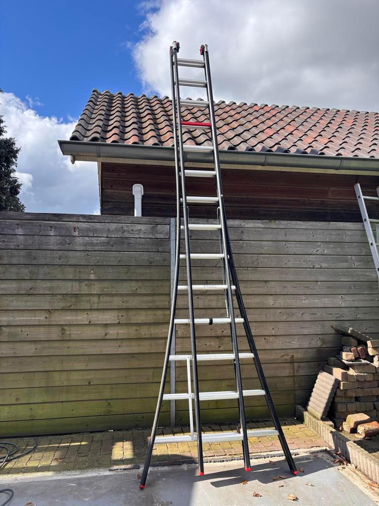 Altrex Nevada 2 x 14 treden professionele ladder, Doe-het-zelf en Verbouw, Ladders en Trappen, Ophalen of Verzenden, Zo goed als nieuw