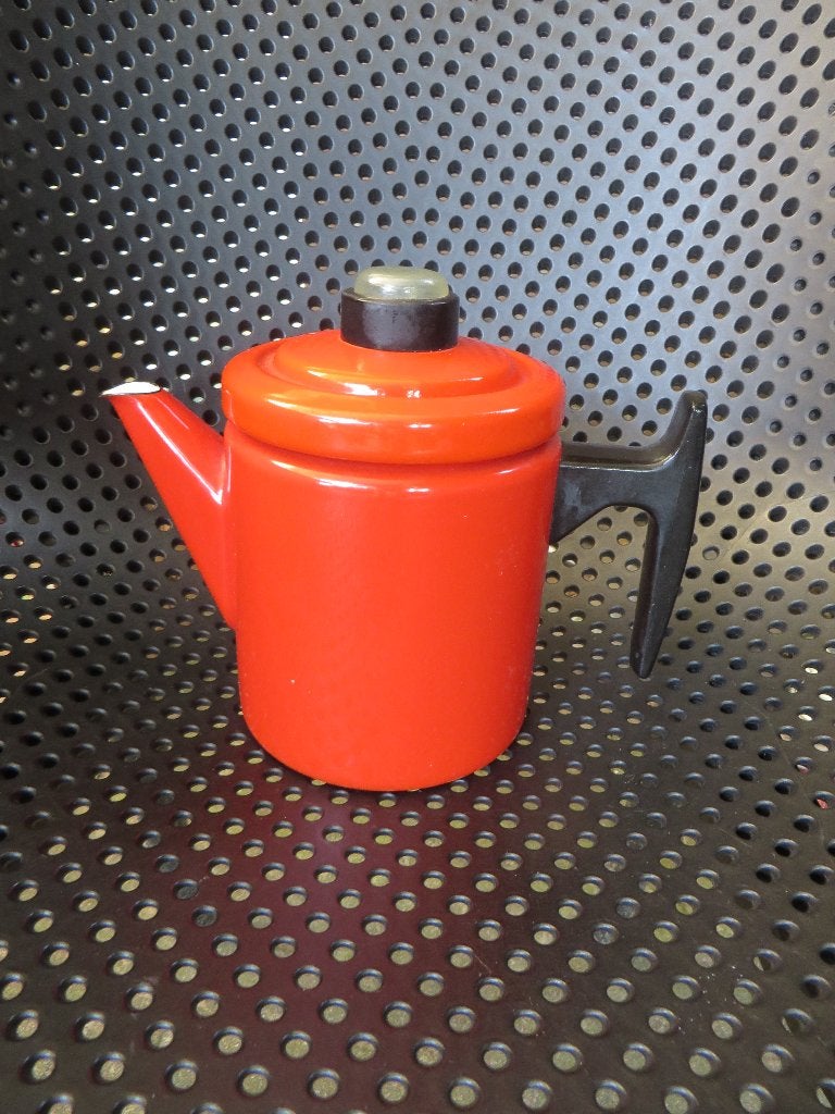 Kleine emaille koffie pot, Finel Fins design, Kaj Franck, Ophalen of Verzenden