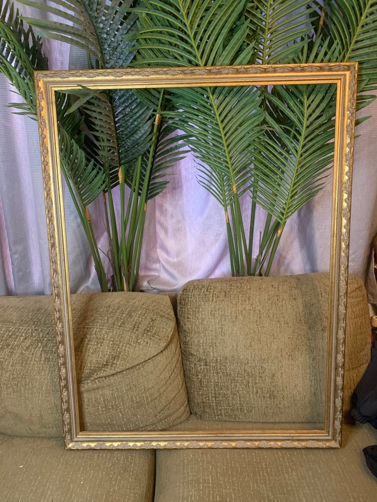Gouden barok  fotolijst met sierrand schilderij lijst, Ophalen, Met sierrand, 110 cm, Zo goed als nieuw