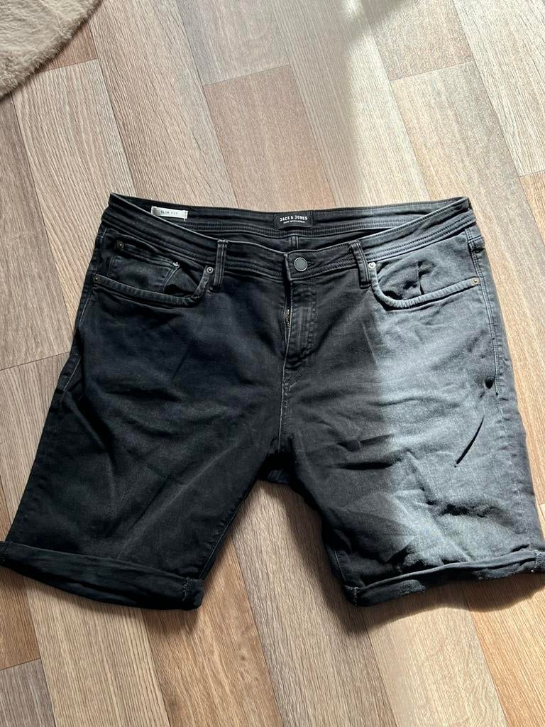 Korte Jack & Jones broek, Kleding | Heren, Ophalen of Verzenden, Zo goed als nieuw, Blauw, W36 - W38 (confectie 52/54)