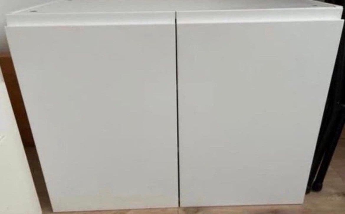 Wit Kastje 80x39x60 cm met 2 deuren en planken, Ophalen, Zo goed als nieuw
