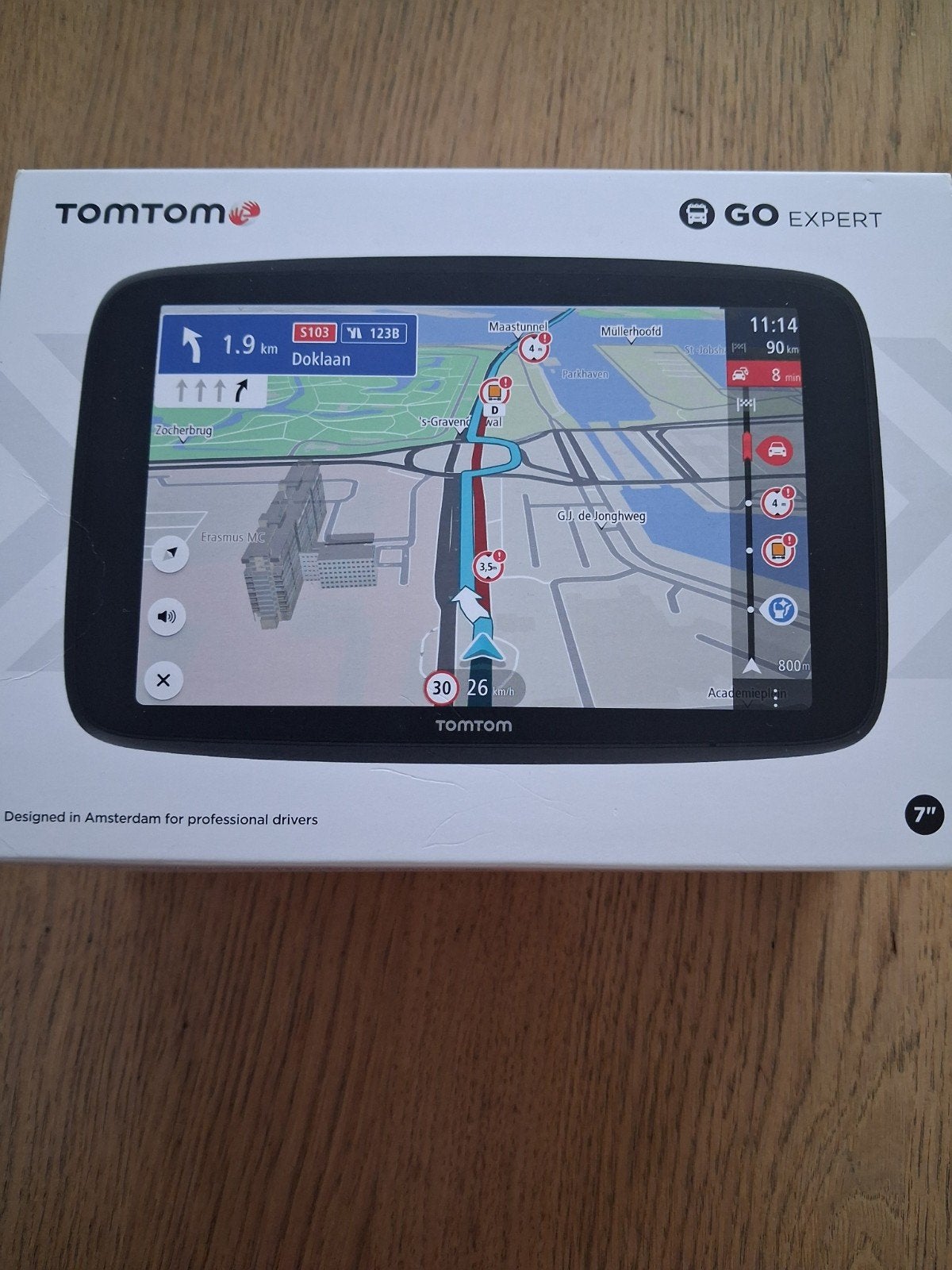 TomTom GO Expert 7 inch navigatie voor vrachtwagens, Ophalen of Verzenden, Zo goed als nieuw