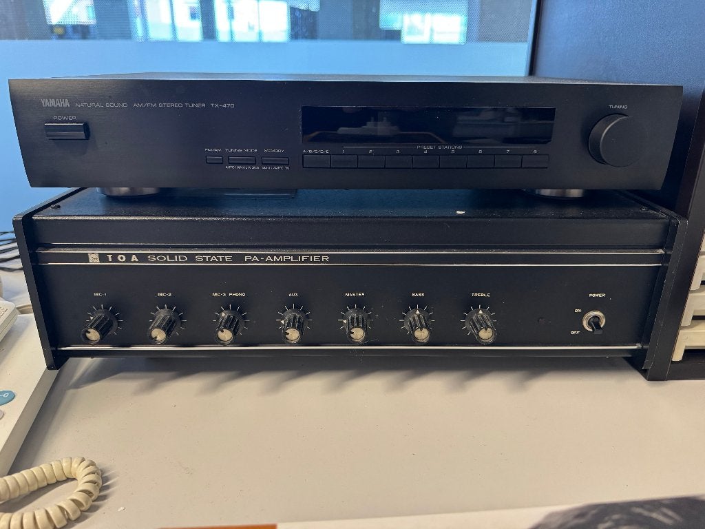 Vintage TOA TA-268 PA-versterker 100W (100V/70V lijn), Ophalen, Gebruikt, Overige merken