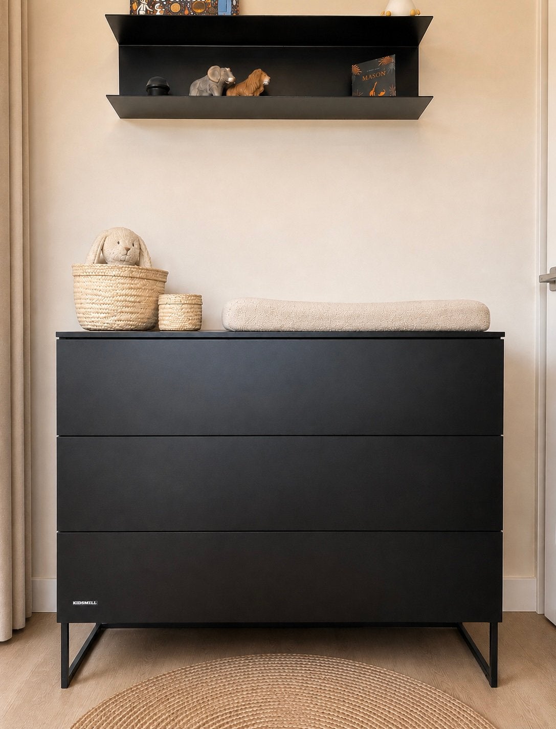 Kidsmill Commode Zwart - Nette Staat, Gebruikt, 50 tot 70 cm, Ophalen of Verzenden, 100 cm of meer