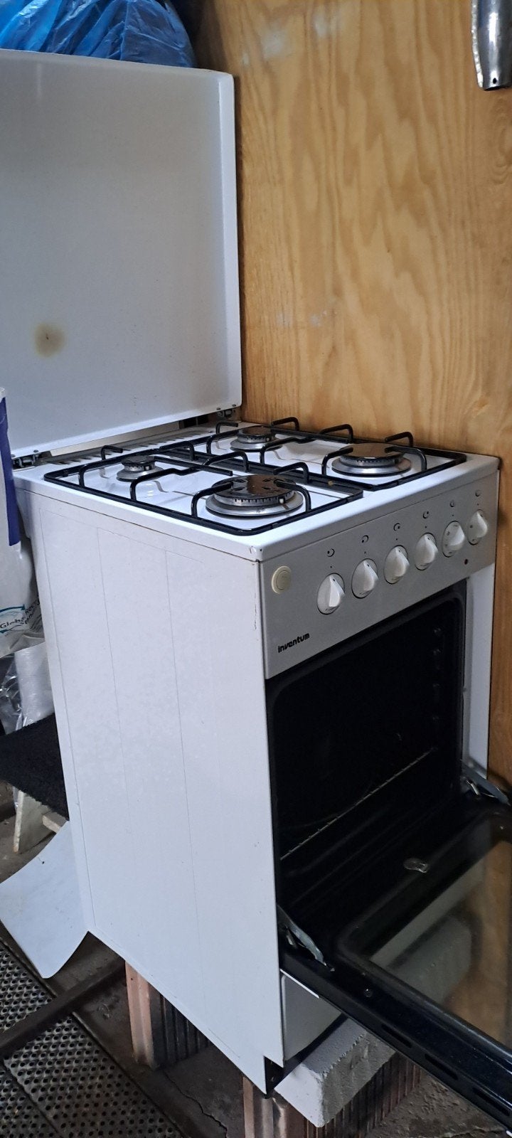 gasfornuis, en elektrische oven., Witgoed en Apparatuur, Ophalen, 4 kookzones, Gas, Vrijstaand