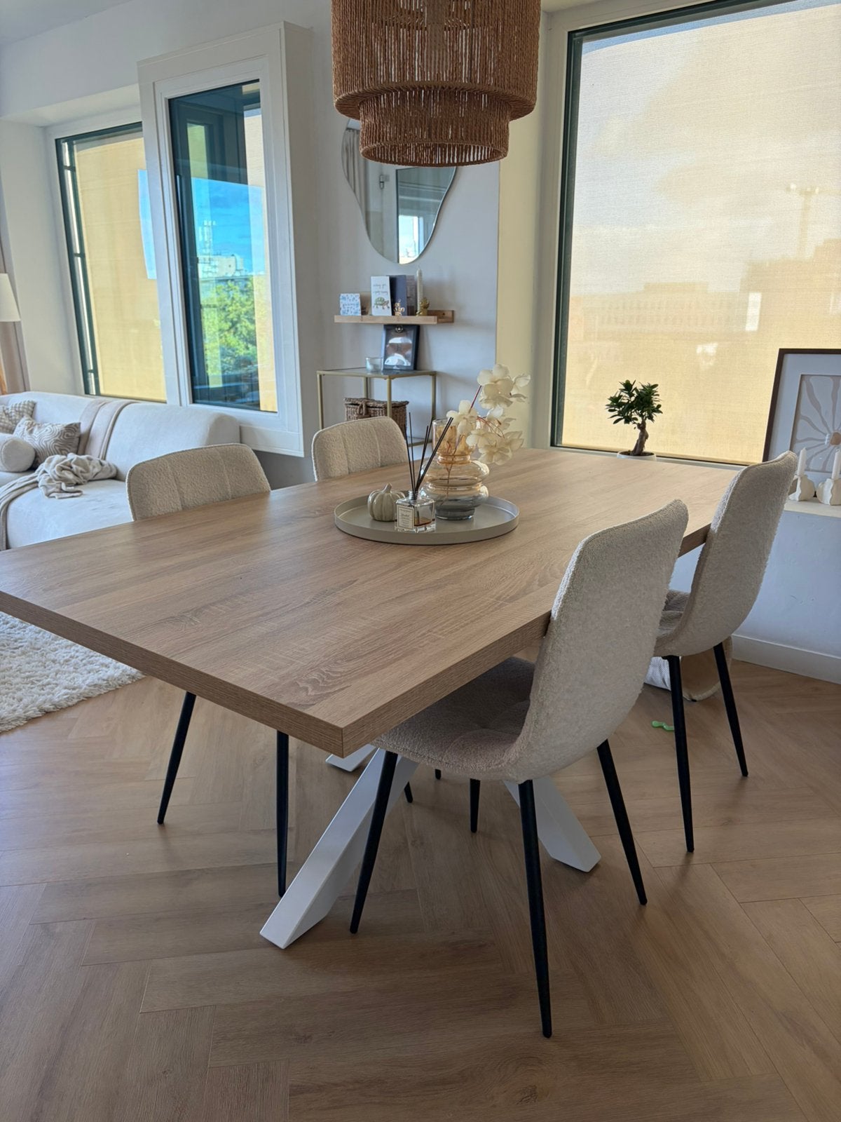 Eettafel Kave Home, Ophalen, 200 cm of meer, 50 tot 100 cm, Zo goed als nieuw