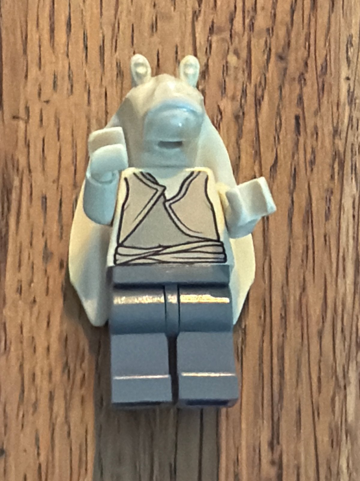 Lego Star Wars SW0017 Jar Jar Binks Minifiguur, Gebruikt, Star Wars, Lego, Ophalen of Verzenden