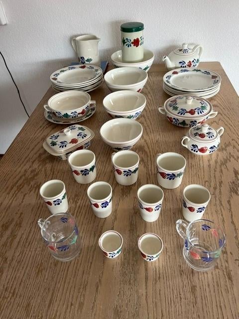 Boeren bont Servies, Ophalen, Gebruikt, Bord(en), Aardewerk