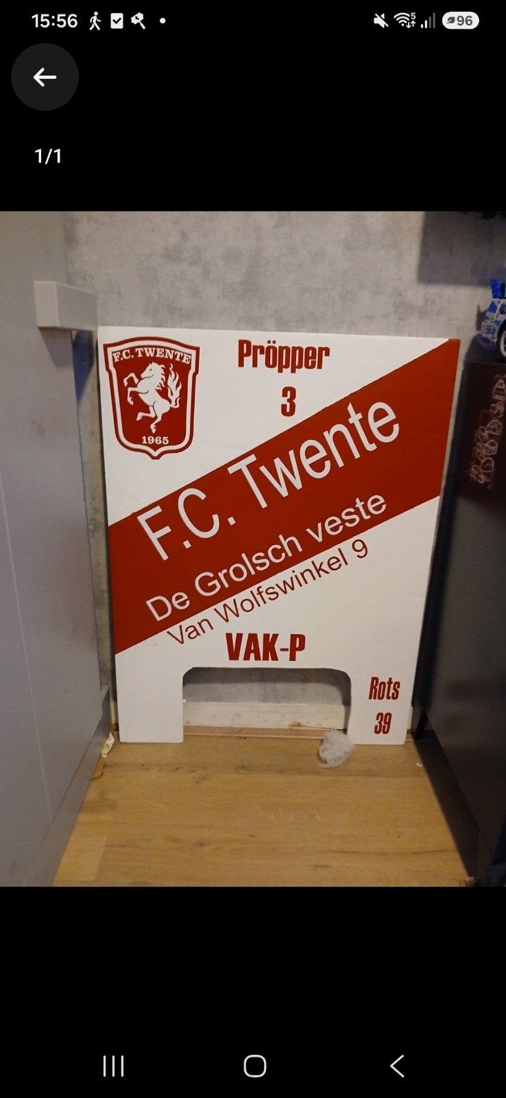 Fc twente, Ophalen of Verzenden, Zo goed als nieuw, Reclamebord