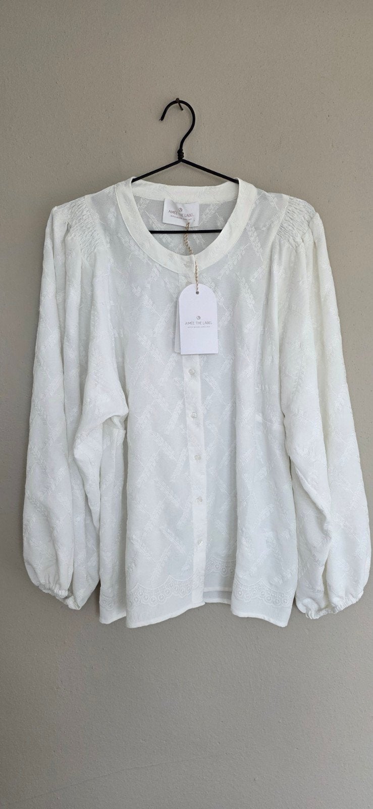 Aimee The Label Cecile2 Blouse - Maat L - Nieuw met kaartjes, Kleding | Dames, Maat 38/40 (M), Aimée the label, Wit, Nieuw