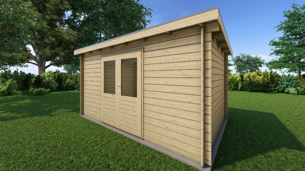 Fonteyn Basicline Tuinhuis Lelie 400 x 250cm - Onbehandeld