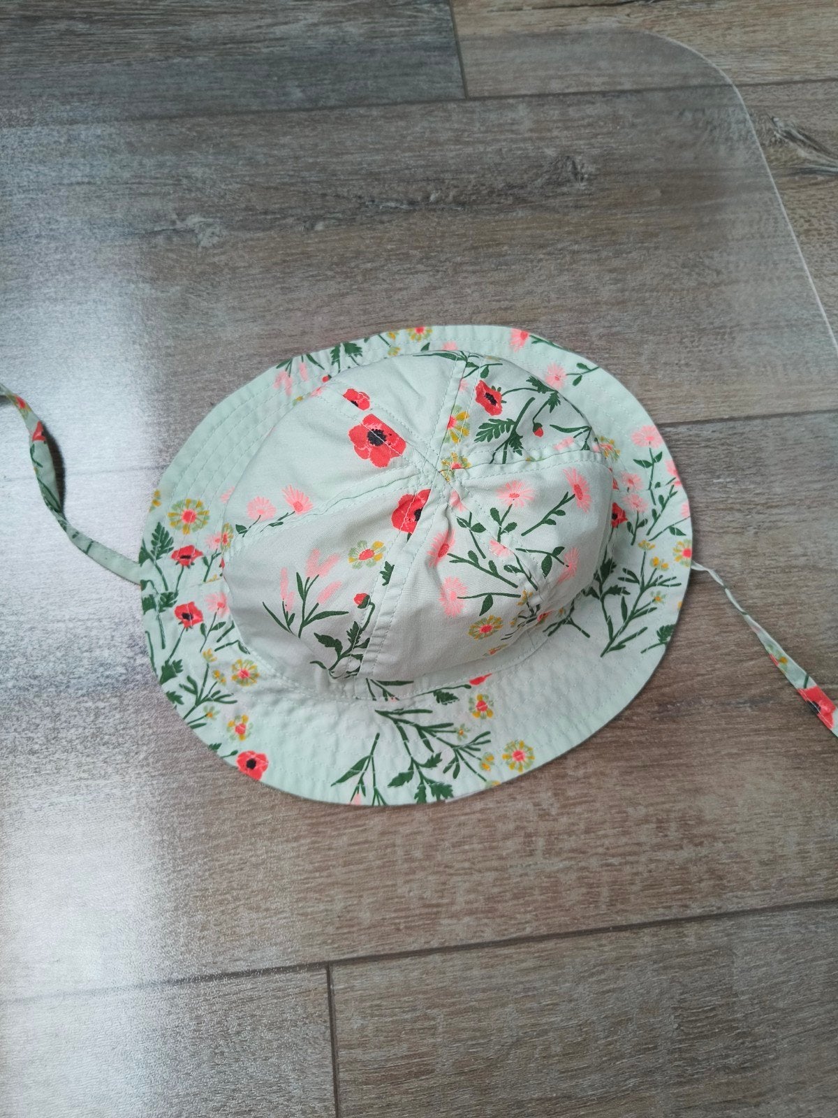 Hema peuter zonnehoedje met bloemenprint (9-18 maanden), Meisje, Hoed, Nieuw, Ophalen of Verzenden