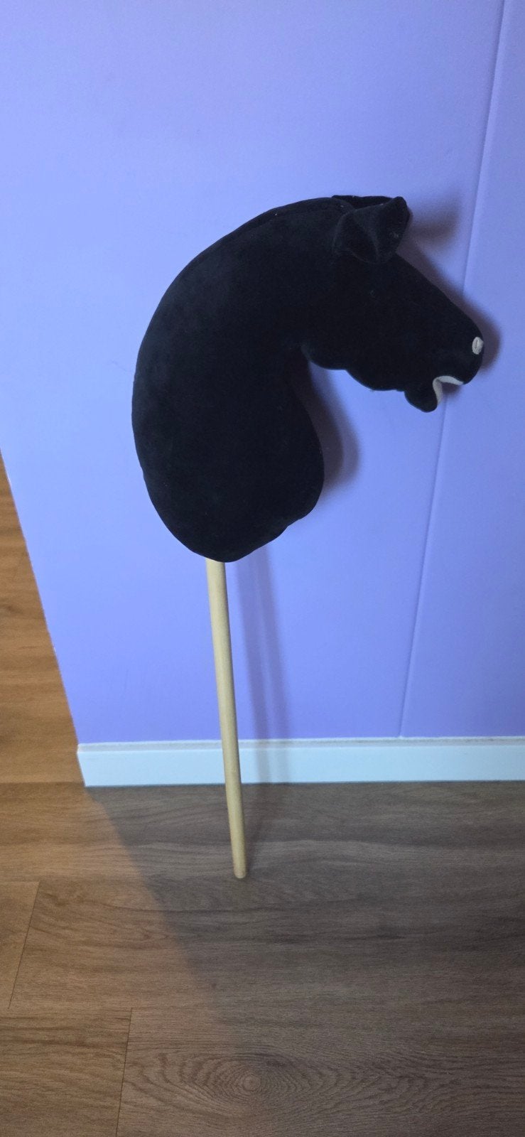 Zwart stokpaardje - Hobby Horse, Ophalen, Gebruikt, Jongen of Meisje