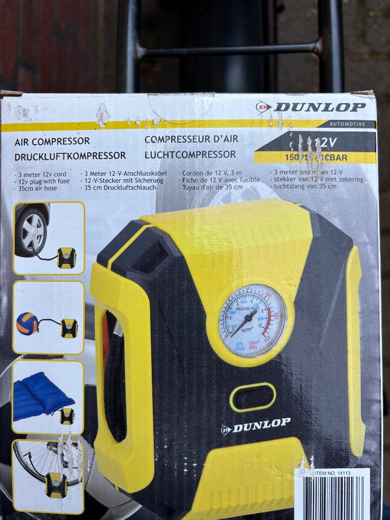 Dunlop luchtcompressor 10 bar, Ophalen of Verzenden