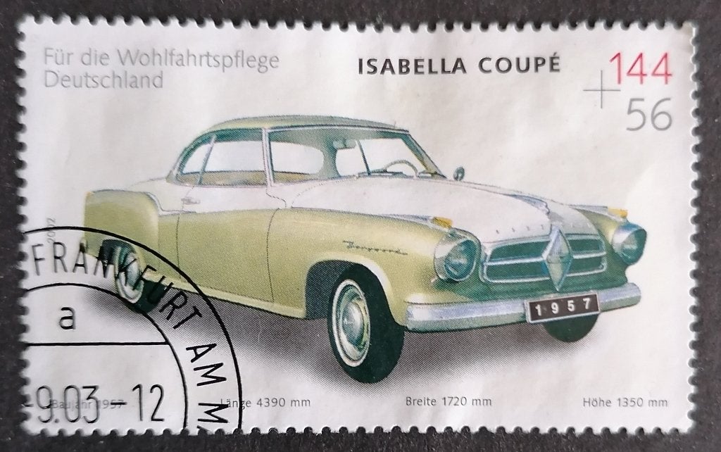 DUITSLAND - Oldtimer (Borgward Isabella Coupé (1957) 2002, Verzenden, BRD, Gestempeld