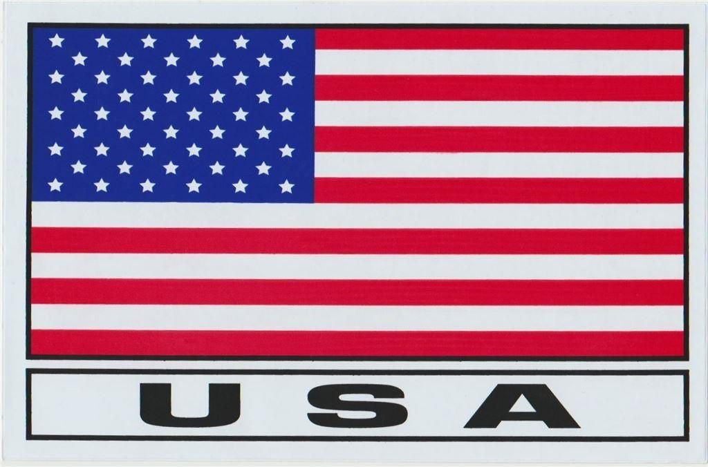 USA vlag sticker #9, Verzenden